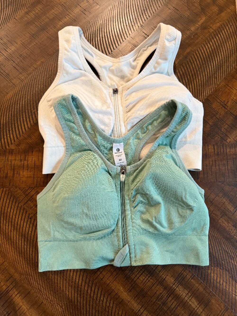 90 Degree by Reflex Front Zip Sports Bra Bundle (2) – Size Medium